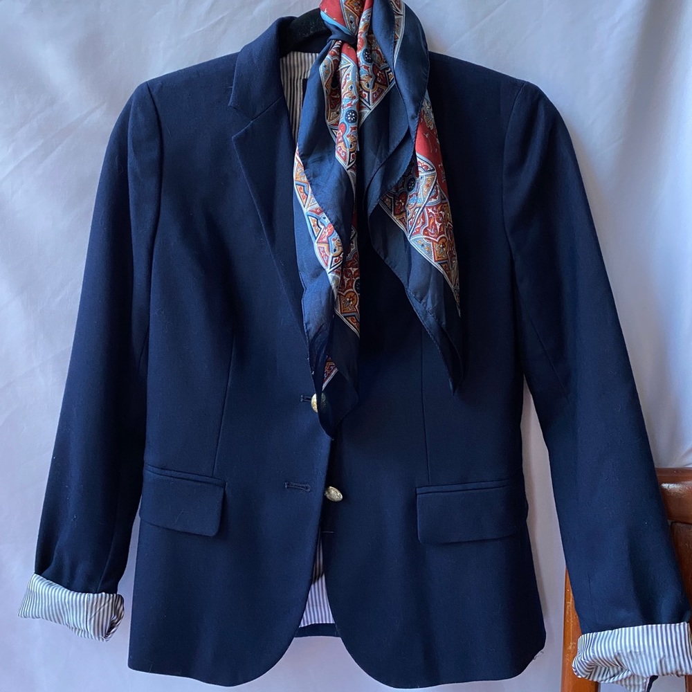 JCrew Navy Schoolboy Sports Blazer